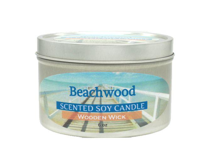 Beachwood Wooden Wick Candle - The Goat Milk Soap Store