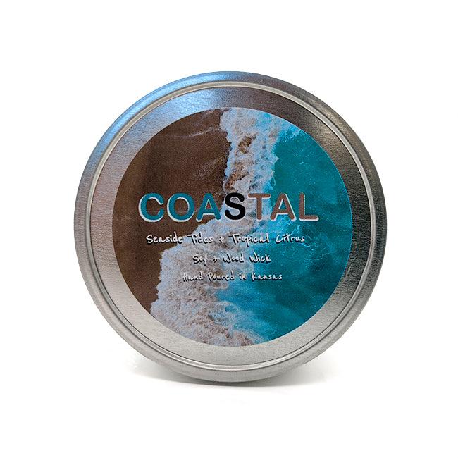 Coastal Wooden Wick Candle - The Goat Milk Soap Store