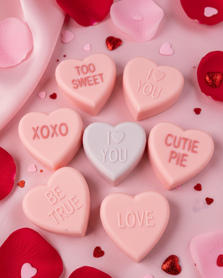 Valentine Conversation Heart Goat Milk Soap