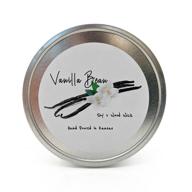 Vanilla Bean Wooden Wick Candle - The Goat Milk Soap Store